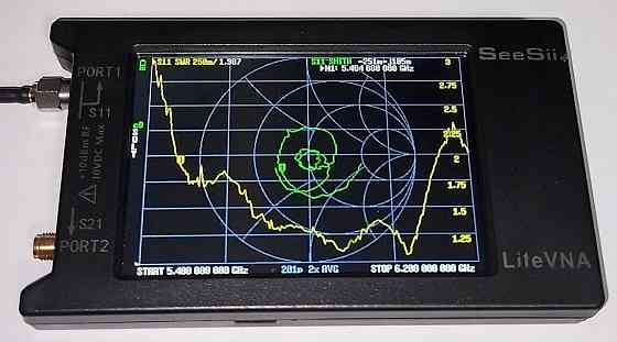 Антенна Yagi 2420-2640/5480-5640MHz 16dBi, до 40W, AOSIYANT, RP SMA разъем, направленная Дніпро