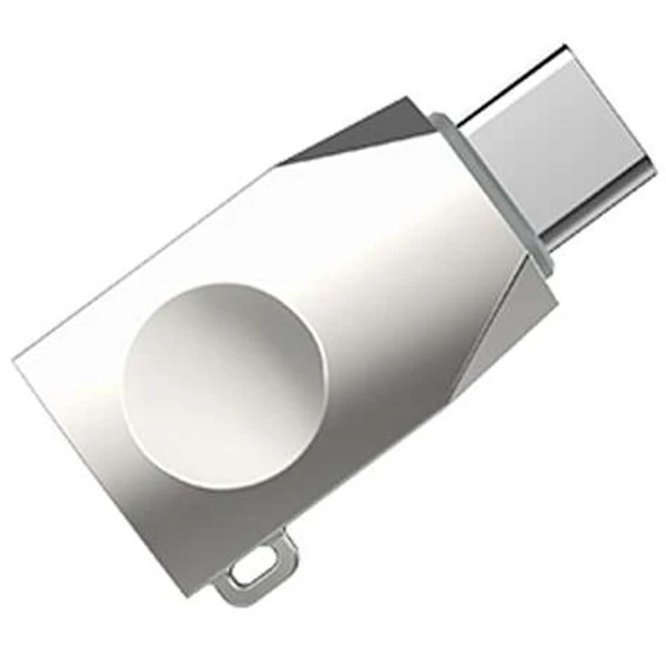 Адаптер Hoco UA9 Type-C OTG Silver Харків - зображення 1