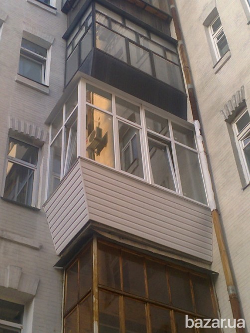 Пластиковые балконы и лоджии под ключ из профилей Рехау Rehau Київ - зображення 3