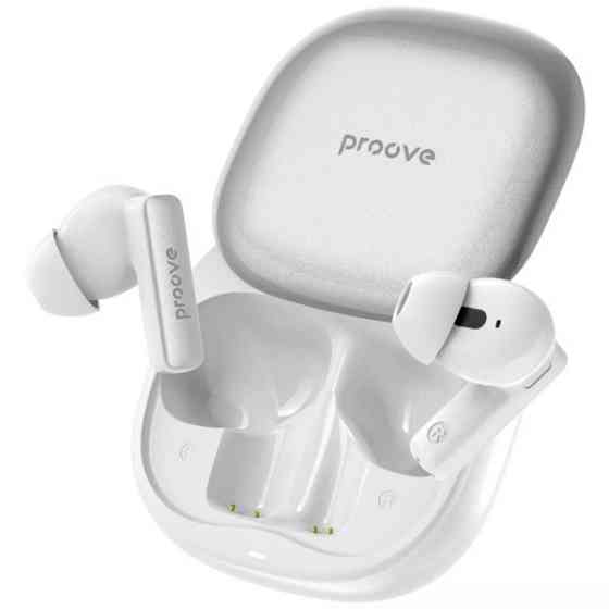 Bluetooth-гарнітура Proove NoLimit TWS with Hybrid ANC (APP) White/Silver (TWNL0001AP26) (Код товару Харьков
