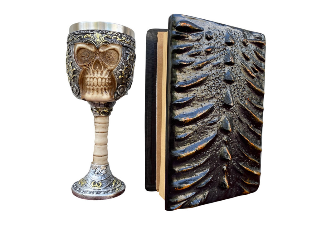 Подарочный набор Бокал 3 Череп в Шлеме и Блокнот 3 «Жар Сердца Дракона» Київ - зображення 2