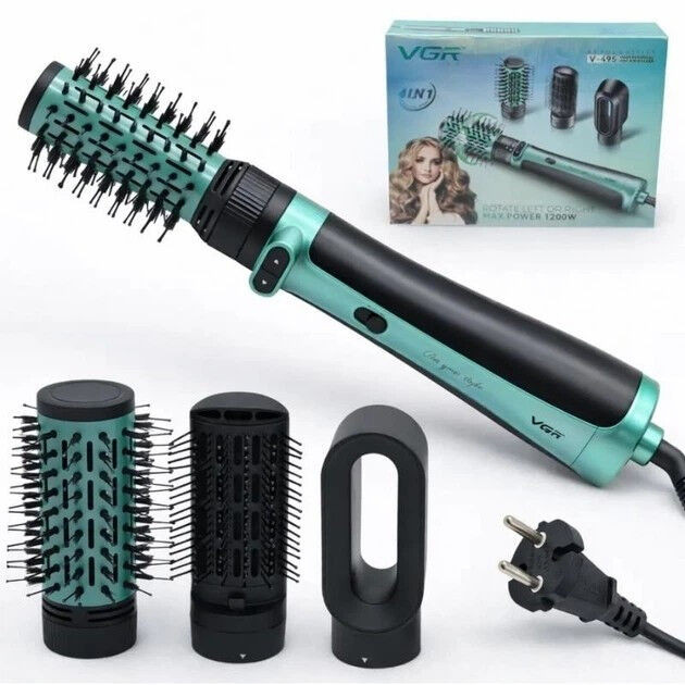 Фен-щетка VGR V 495 GREEN 1200 Вт зеленый Киев - изображение 2