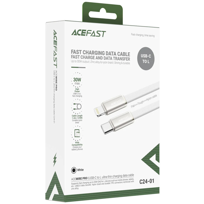 Дата кабель Acefast C24-01 Type-C to Lightning 30W (1.2m) Херсон - зображення 4