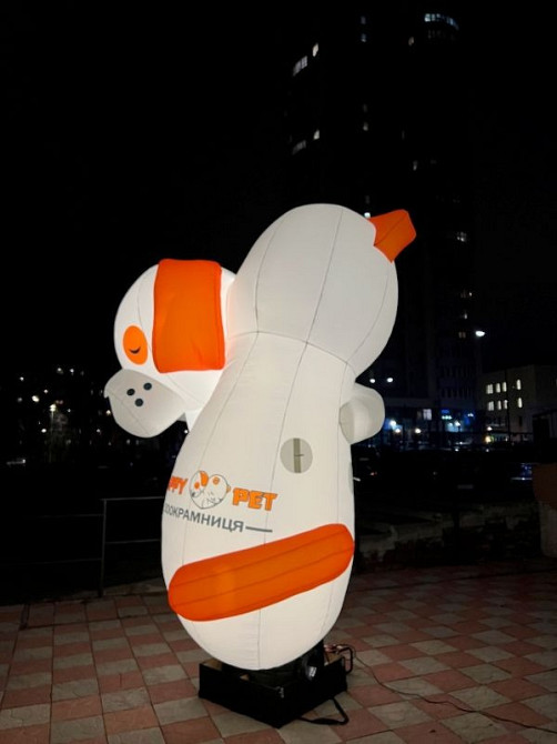 Зазивало надувний чоловічок. Вулична реклама бюджетна, мобільна, багаторазова. 3.4 метри Киев - изображение 9