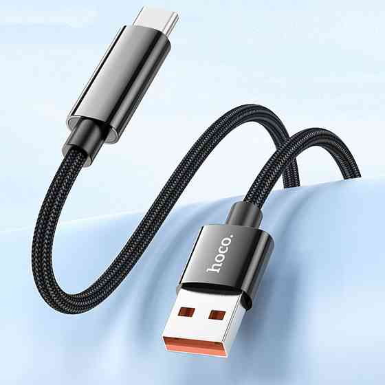 Дата кабель Hoco U125 Benefit 5A USB to Type-C with display (1.2m) Херсон