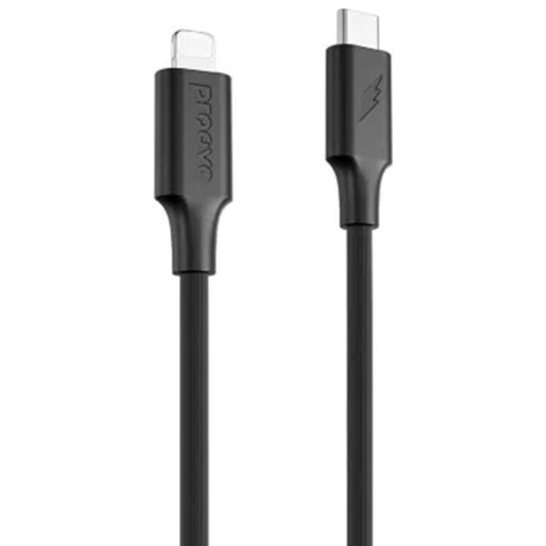 Кабель Proove Striped Silicone Type-C to Lightning 1m Black (CCSS00002101) (Код товару:38308) Харьков - изображение 1