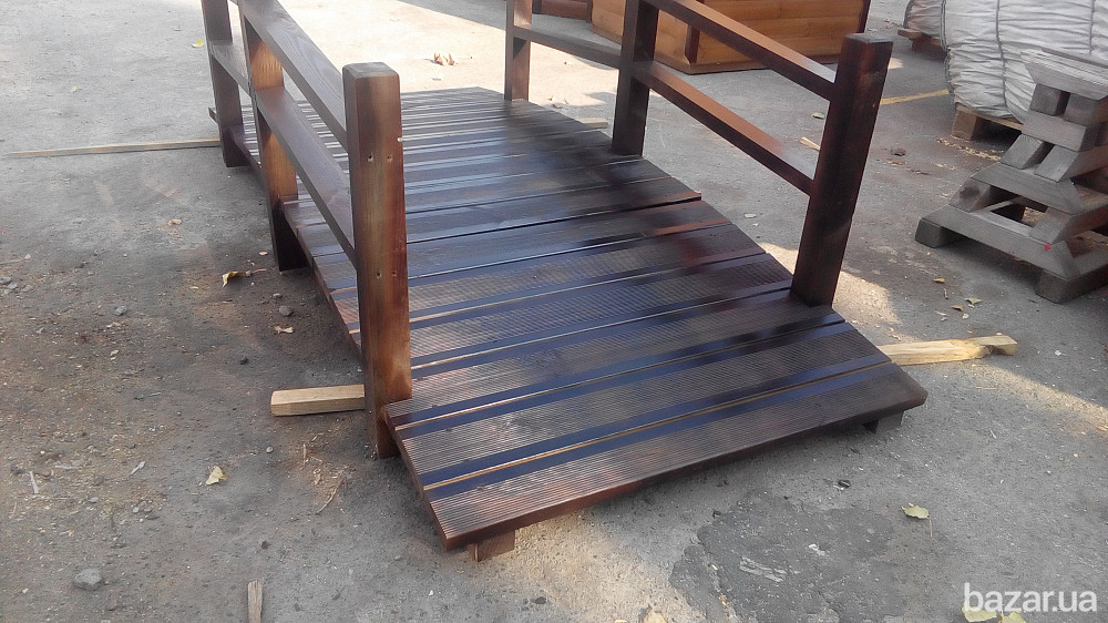 Місток садовий.Місток з дерева.Мостик деревянный декоративный. Мостик из дерева. Декоративный мостик Київ - зображення 7