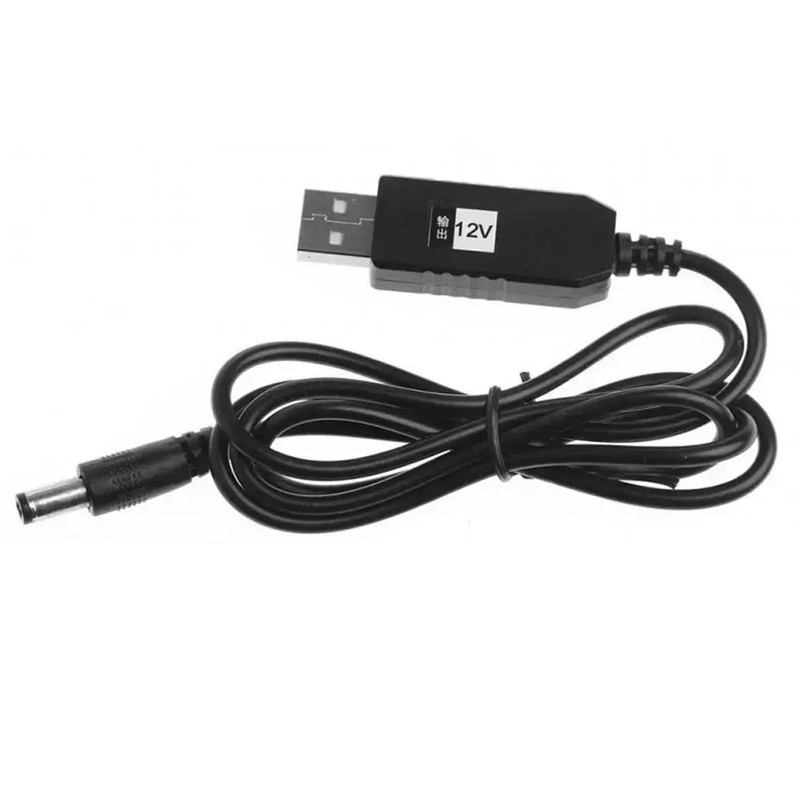 Кабель питания для роутера/модема USB-DC (2.1x5.5mm) с преобразователем до 12V in box (1m) Херсон - зображення 3