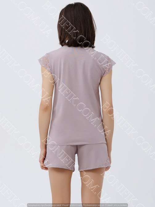 Женская пижама (футболка+шорты) из коллекции Amalia (16158) (арт. 1725) Кривий Ріг - зображення 3
