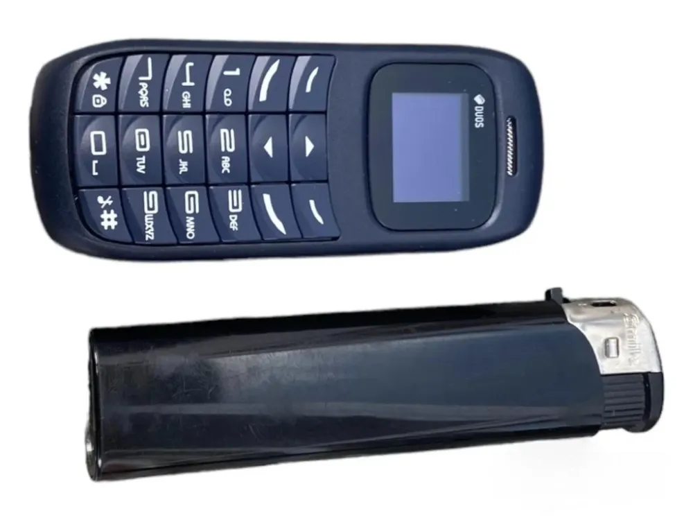 Мини-телефон 70 размером как зажигалка Синий Київ - зображення 12