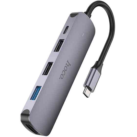 Переходник HUB Hoco HB27 10-Port (Type-C to HDTV+USB3.0+PD+2xUSB2.0) Херсон