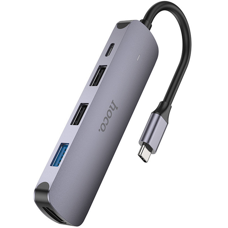 Переходник HUB Hoco HB27 10-Port (Type-C to HDTV+USB3.0+PD+2xUSB2.0) Херсон - изображение 6