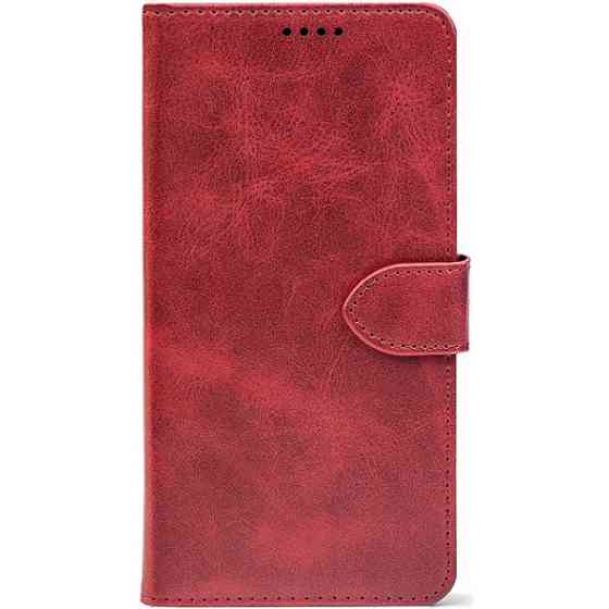 Чохол-книжка Crazy Horse Clasic для Xiaomi Redmi Note 15 Pro 5G Red Wine (Front) Харків