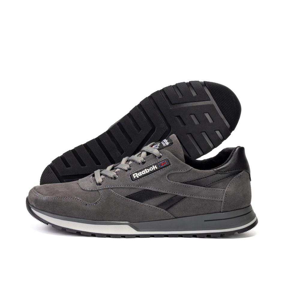 Мужские кожаные кроссовки Anser Grey Киев - изображение 1