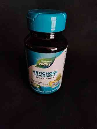 Nature's Way, артишок, стандартизированный экстракт, 60 веганских капсул Днепр