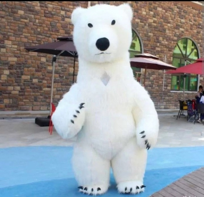 Белый медведь Тернополь заказ поздравление на праздник Тернополь - изображение 1