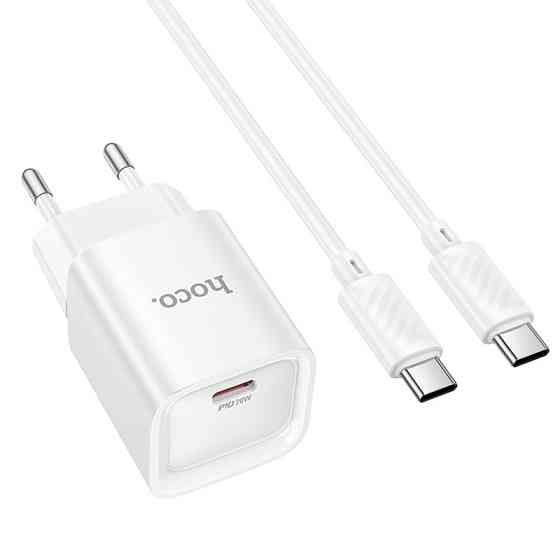 СЗУ Hoco C146A Charm PD20W (1USB-C) + кабель Type-C to Type-C Херсон