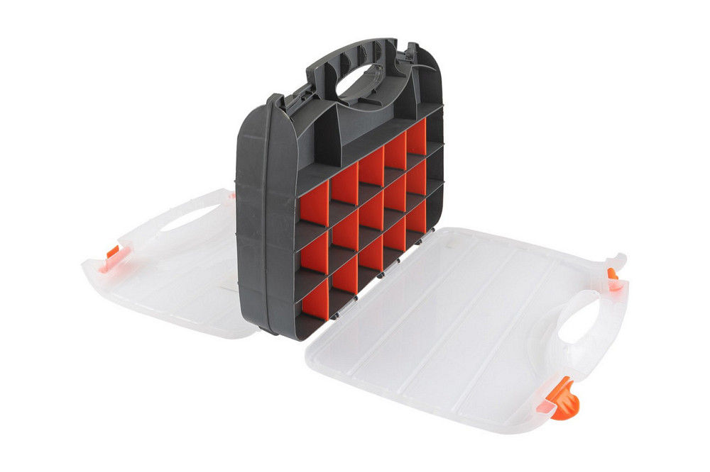 Органайзер двухсторонний MASTERTOOL с ручкой 15" 380х290х80 мм 30 секций 79-3130 Харьков - изображение 5