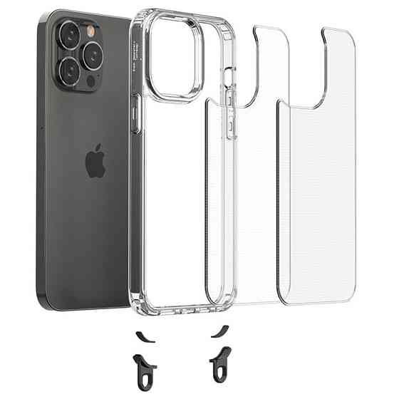 Чехол TPU Transparent with Straps для Apple iPhone 12 Pro Max (6.7") Херсон