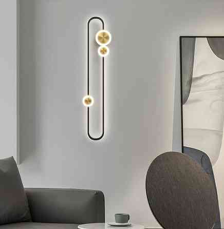 Бра настінна LED DE16C/1-k Чорний 6х16х60 см. Київ