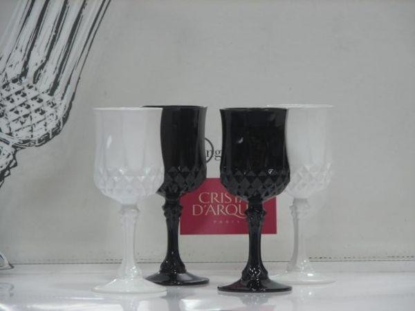 Набір чарок Luminarc Longchamp Folies black and white D6582 40 мл 4 шт Київ - зображення 1