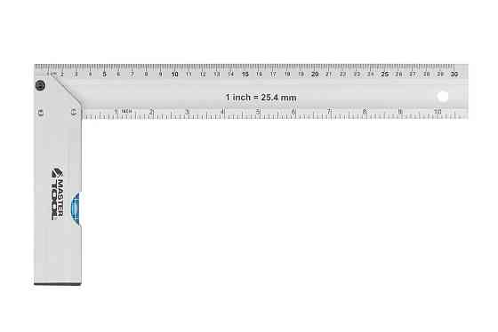 Угольник строительный алюминиевый MASTERTOOL 300 мм ручка Al с капсулой 0,5 мм/1м 30-4300 Харьков