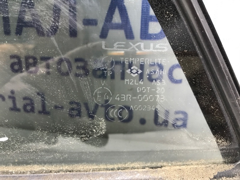 Стекло двери задней левой (форточка) Lexus RX 350 XU30 3.5 БЕНЗИН 2GRFE 2003 (б/у) Київ - зображення 3