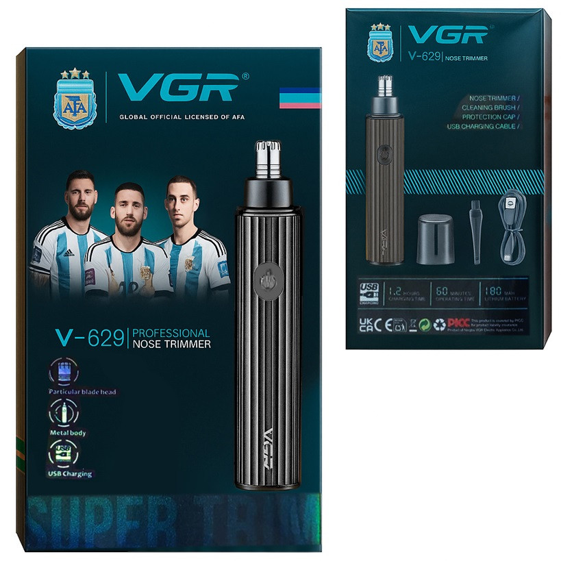 Триммер для носа VGR V-629 BLACK черный Київ - зображення 2