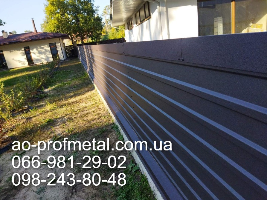 Профнастил 8019 мат, Профлист темно-шоколадного цвета матовый. Киев - изображение 2