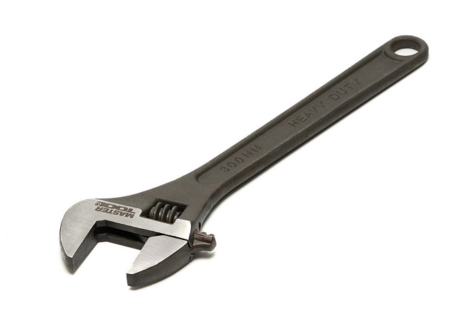 Ключ разводной MASTERTOOL 300 мм 0-35 мм CrV фосфатированный 76-0224 Харків - зображення 1