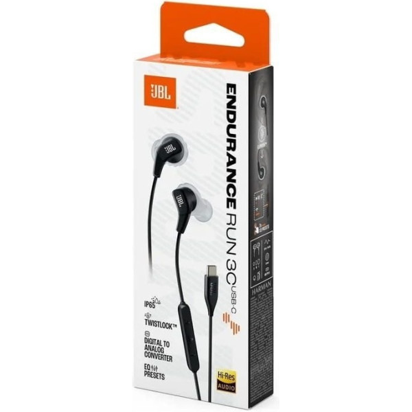 Навушники JBL Endurance Run 3 3C USB-C Black (JBLENDURRUN3CBLKG) Харків - зображення 2