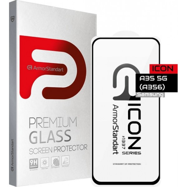 Захисне скло ArmorStandart Icon для Samsung A35 5G A356/M35 5G M536 Black (ARM74345) (Код товару:359 Харків - зображення 2