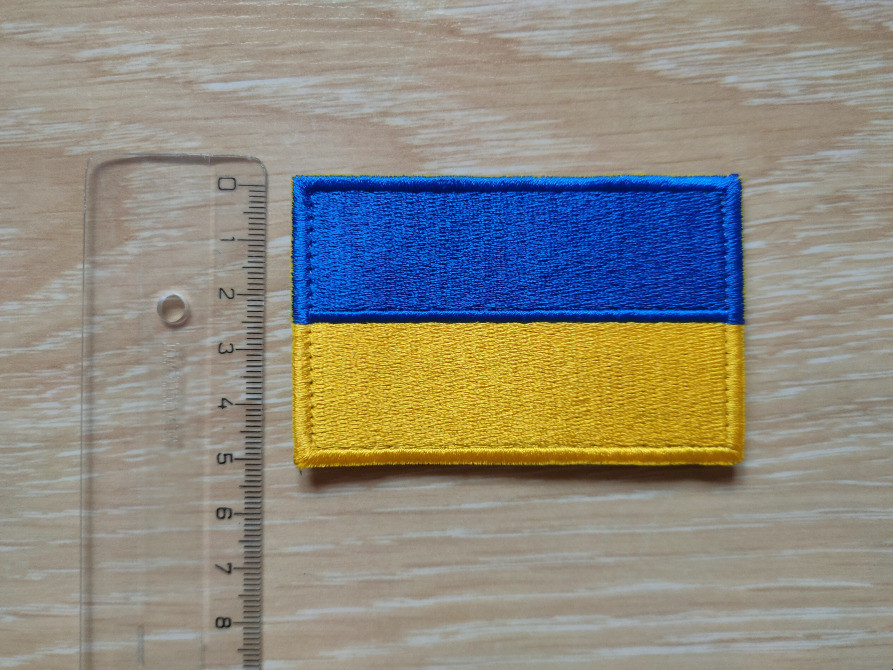 Нашивка на одежду Флаг Украины на липучке Київ - зображення 6