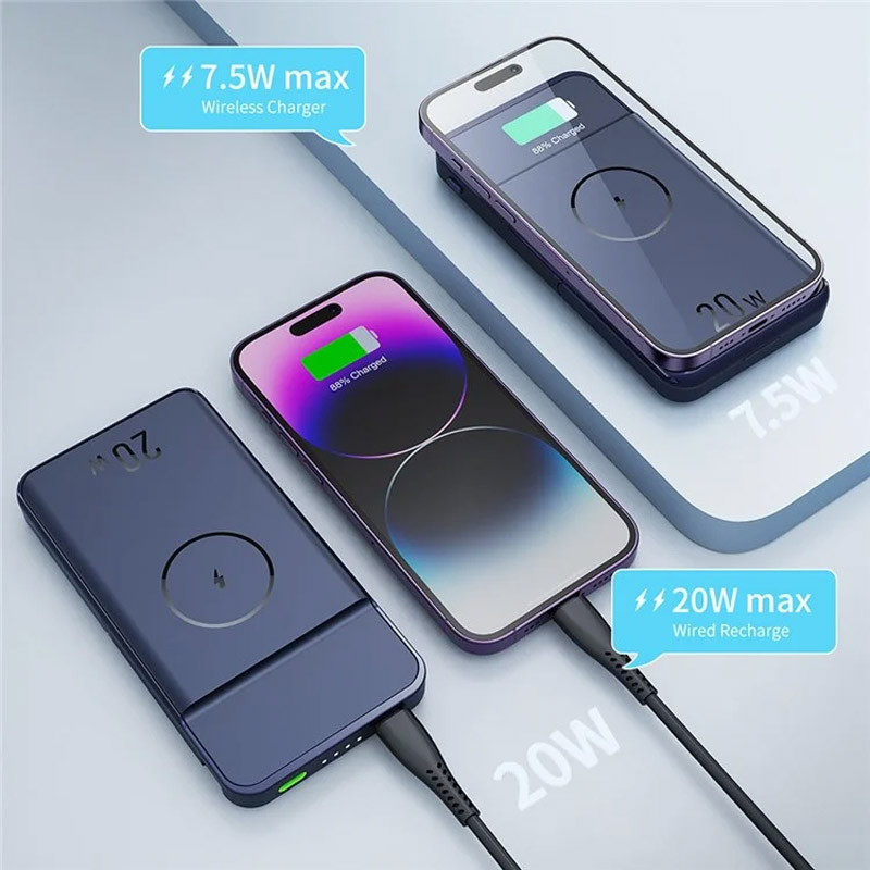 Портативное ЗУ Power Bank JJT-MP01 2in1 20W с БЗУ+iWatch 10000 mAh Херсон - зображення 6