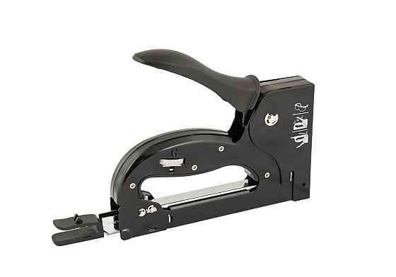 Степлер рессорный MASTERTOOL скоба R53 4-14мм плавная регулировка силы удара, корпус металл 41-0914 Харків