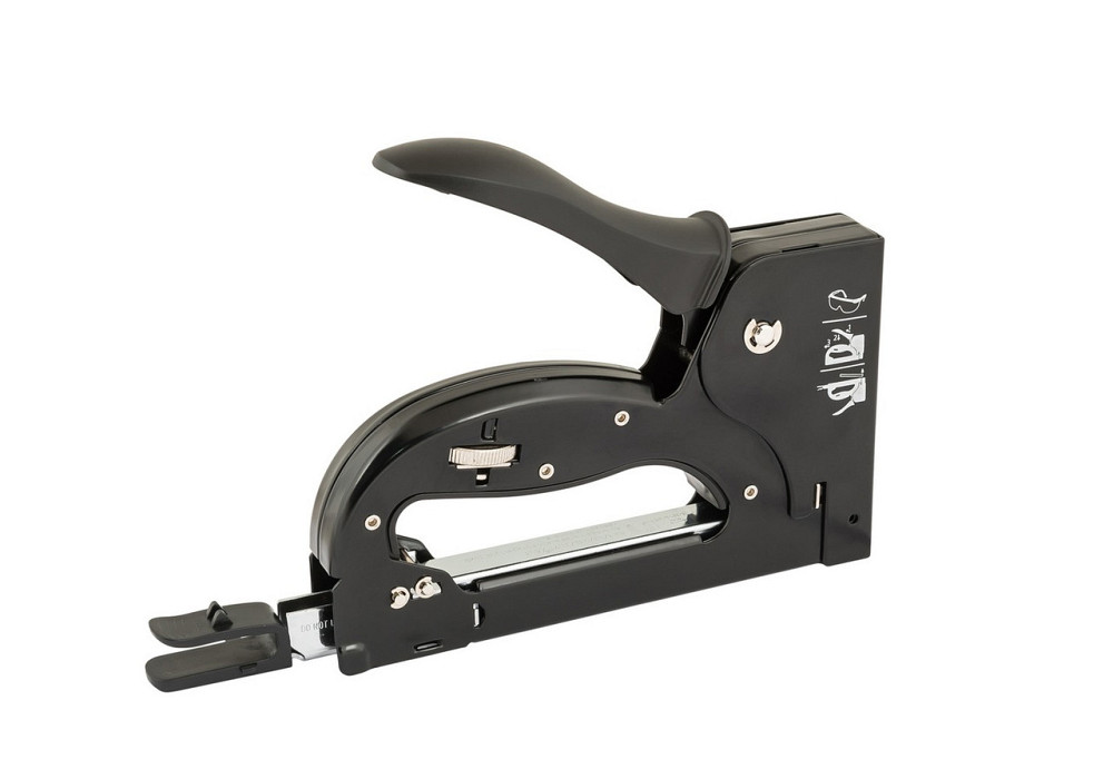 Степлер рессорный MASTERTOOL скоба R53 4-14мм плавная регулировка силы удара, корпус металл 41-0914 Харків - зображення 2