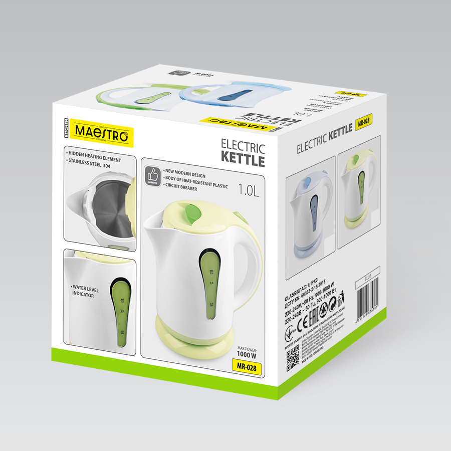 Электрочайник Maestro MR-028-BLUE 1 л голубой Киев - изображение 6