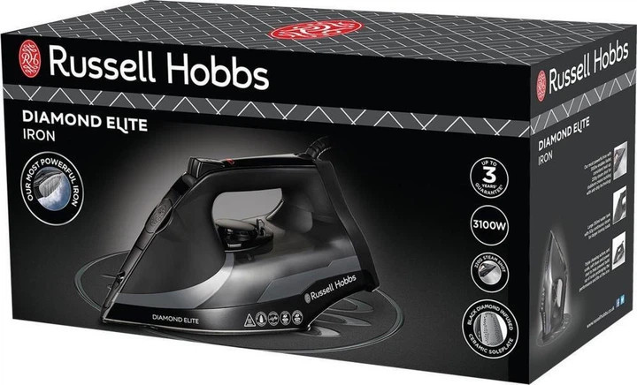 Утюг Russell Hobbs Diamond Elite Iron 27000-56 3100 Вт черный Київ - зображення 8