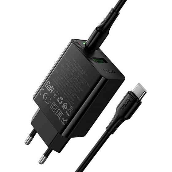 СЗУ Hoco CS95A Leader PD30W+QC3.0 (1USB-A/1C) + кабель Type-C to Type-C Херсон