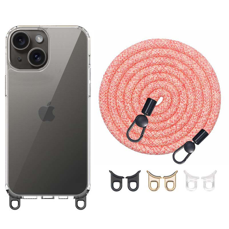 Чехол TPU Transparent with Straps для Apple iPhone 13 / 14 (6.1") Херсон - зображення 1