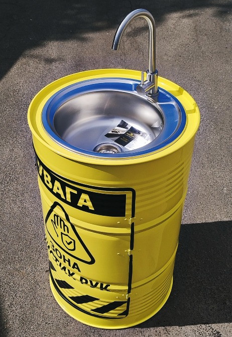 Умивальник з металевої бочки лофт | Дизайнерська раковина з вашим логотипом Киев - изображение 6