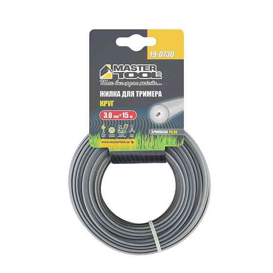 Леска для триммера MASTERTOOL КРУГ АРМИРОВАННЫЙ 3.00 мм 15 м 19-0730 Харьков