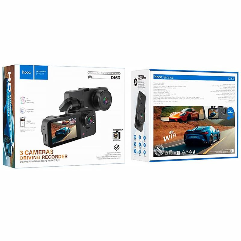 Видеорегистратор Hoco DI63 2-inch display with rear camera (480+480P) Херсон - зображення 6
