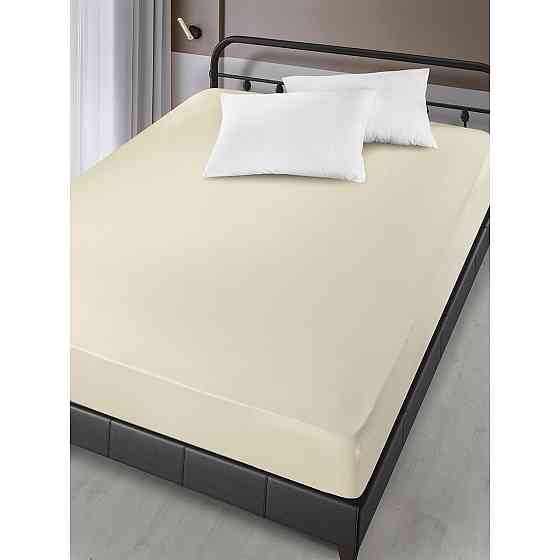 Простирадло на резинці Arya Сатин London AR-A107299-cream 160х200х30 см кремова Киев