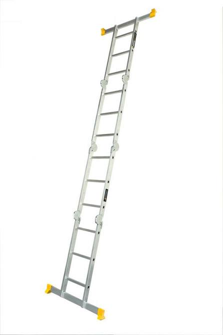 Лестница алюминиевая MASTERTOOL шарнирная 4х3 ступеней h=4400 мм max 150 кг 79-1603 Харьков - изображение 3