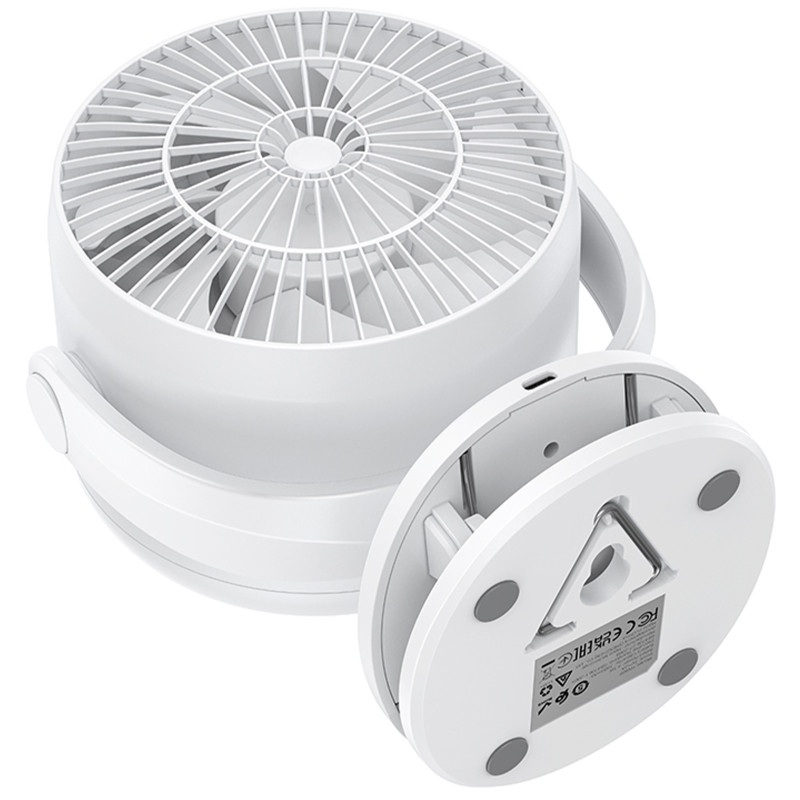 Портативный вентилятор Hoco HX608 handheld folding fan 3600 mAh Херсон - зображення 6
