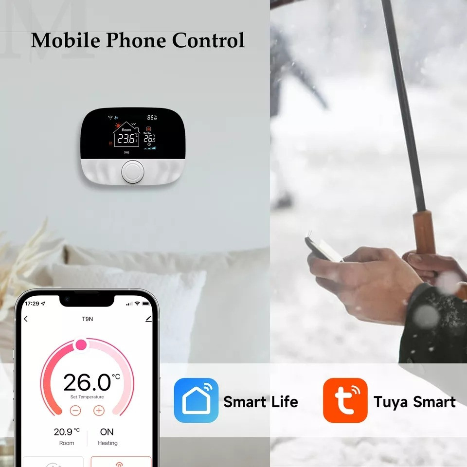 Безпровідний термостат, терморегулятор з керуванням Wi-Fi Beok BOT-T9W Вінниця - зображення 3