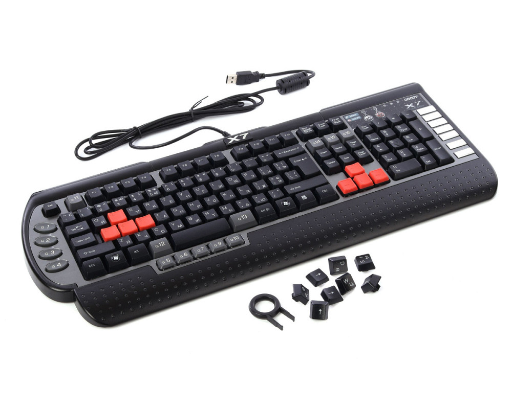 Клавиатура компьютерная проводная A4Tech G800VUSB(Black) черная Київ - зображення 3
