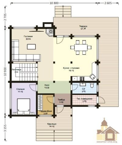 Купити зруби з дерева під ключ від Закарпат Зруб-Буд — якість, екологія та комфорт Одесса - изображение 1