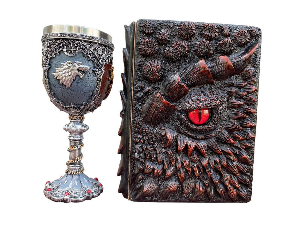 Подарочный набор Бокал 3 Игра Престолов и Блокнот 3 «Око Пламинного Дракона» Київ - зображення 3